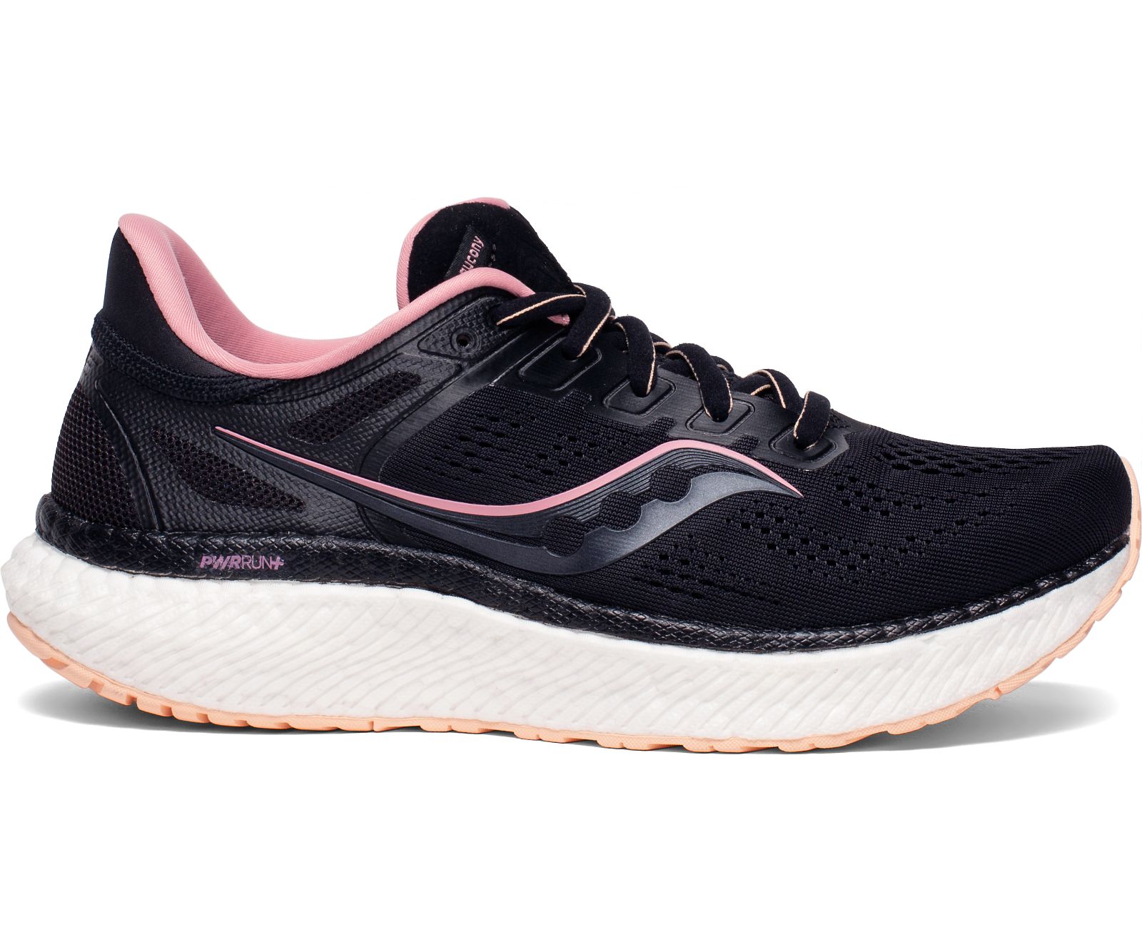 Women\'s Saucony Hurricane 23 Running Shoes Black / Rose | Singapore 156MQZA